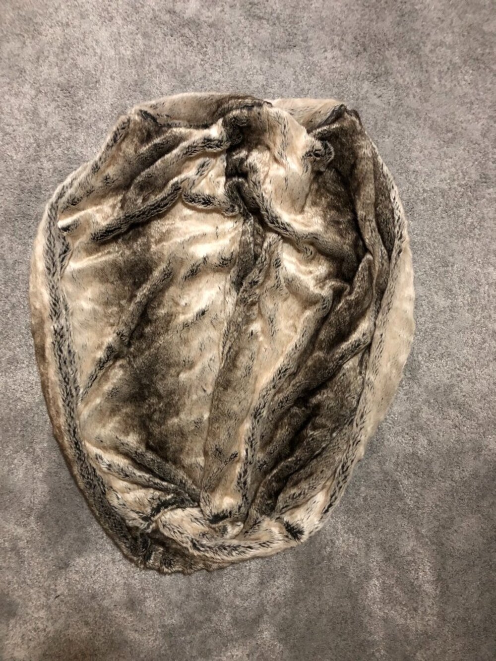 Pottery Barn Teen MEDIUM Faux-Fur Beanbag slipcover, BRAND NEW, Brown